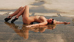Glamour models Elizabeth Snow