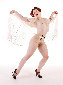 Glamour model burlesque star Ludella Hahn