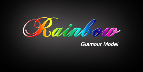 Glamour model Rainbow